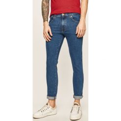 Wrangler - Jeansy Larston. Niebieskie jeansy męskie Wrangler, l, bez wzorów. W wyprzedaży za 199,90 zł.