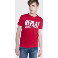 Replay Koszulka Czerwony. Czerwone podkoszulki męskie Replay, m, z nadrukiem, z bawełny, z krótkim rękawem. Za 188,95 zł.