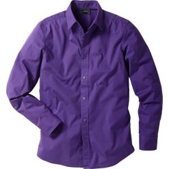 T-shirt Slim Fit bonprix czerwono-ciemnoniebieski z nadrukiem. Czerwone koszule męskie slim bonprix, xl, z nadrukiem, bez kołnierzyka. Za 44,99 zł.