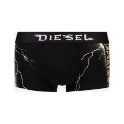 Diesel Bokserki Czarny. Czarne bokserki męskie Diesel, z nadrukiem, z elastanu. Za 111,95 zł.