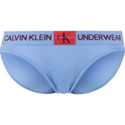 Calvin Klein Spodenki Niebieski. Niebieskie figi damskie Calvin Klein, m, bez wzorów, z elastanu. Za 102,95 zł.