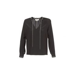 Bluzki MICHAEL Michael Kors SCALLP GRMT CHAIN TOP. Czarne bluzki damskie marki MICHAEL Michael Kors, s, bez wzorów, bez kołnierzyka, bez rękawów. Za 847,20 zł.