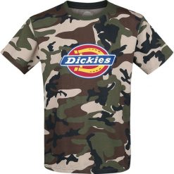 Dickies Horseshoe Tee T-Shirt kamuflaż. Szare koszulki męskie marki Dickies, l, z nadrukiem, z okrągłym kołnierzem. Za 79,90 zł.