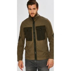 G-Star Raw - Kurtka. Zielone płaszcze męskie G-Star RAW, m, bez wzorów, z bawełny, retro, krótkie, bez kaptura. W wyprzedaży za 299,90 zł.