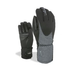 Level Damskie Rękawice Narciarskie Alpine W Black-Grey 7,5 - Sm. Szare rękawiczki damskie Level, bez wzorów, ze skóry. W wyprzedaży za 205,00 zł.