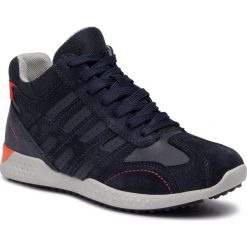 Sneakersy GEOX - J Snake.2 B. B J94ABB 022CL C4002 D Navy. Niebieskie trampki chłopięce Geox, bez wzorów, ze skóry, bez zapięcia. W wyprzedaży za 279,00 zł.