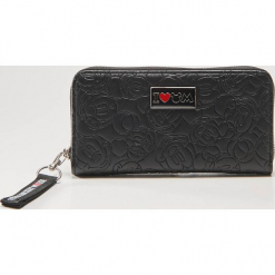 Portfel Mickey Mouse - Czarny. Czarne portfele damskie House, z motywem z bajki. Za 45,99 zł.