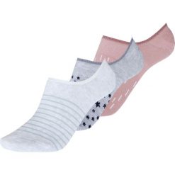 Komplet 3 par stopek. Niebieskie skarpetki damskie Pull&Bear, bez wzorów. Za 39,90 zł.