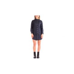 Sukienki krótkie Calvin Klein Jeans J20J208751. Niebieskie sukienki mini marki Calvin Klein Jeans, l, z jeansu, z krótkim rękawem. Za 506,21 zł.