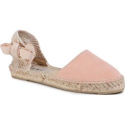 Espadryle MANEBI - Flat Valenciana W 1.4 P0 Pastel Rose. Różowe klapki damskie Manebi, bez wzorów, ze skóry, bez obcasa. W wyprzedaży za 279,00 zł.