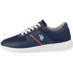 U.S. POLO ASSN. tenisówki męskie Dillier 41 ciemnoniebieskie. Niebieskie trampki męskie U.S. Polo Assn., bez wzorów, bez zapięcia. Za 289,00 zł.