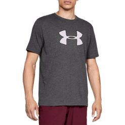 Under Armour Big Logo SS Tee 1329583-019. Szare t-shirty męskie Under Armour, bez wzorów, bez kołnierzyka. W wyprzedaży za 89,99 zł.