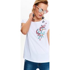 T-shirty damskie: T-SHIRT KRÓTKI RĘKAW DAMSKI Z NADRUKIEM