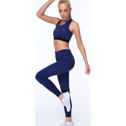 Legginsy sportowe ciemnoniebieskie MR14734. Niebieskie legginsy damskie Fasardi, xs, bez wzorów. Za 59,00 zł.