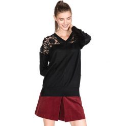 French Connection Ramona Sweter Czarny. Czarne bluzy damskie French Connection, xs, bez wzorów, z wełny, bez rękawów, bez kaptura. Za 559,95 zł.