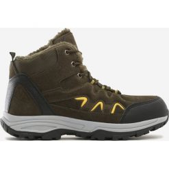 Khaki Trapery Campbell. Brązowe buty trekkingowe męskie Born2be, bez zapięcia. W wyprzedaży za 109,99 zł.