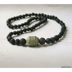 LUX. męski naszyjnik :: RZEŹBIONY BUDDA. Szare naszyjniki męskie Pakamera. Za 132,00 zł.