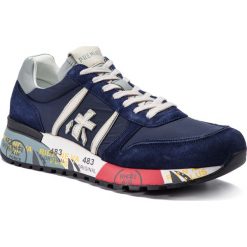 Sneakersy PREMIATA - Lander 3756 Granatowy. Niebieskie sneakersy męskie marki Premiata, na co dzień, bez wzorów, ze skóry, bez zapięcia. Za 849,00 zł.