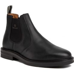Sztyblety GANT - Fargo 19651900 Black G00. Czarne sztyblety męskie GANT, ze skóry, bez zapięcia. W wyprzedaży za 519,00 zł.