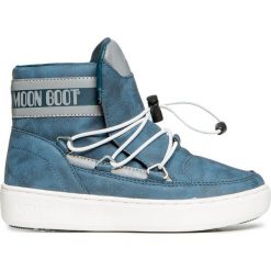 Buty MOON BOOT PULSE JR BOY DETROIT Niebieski. Niebieskie buty chłopięce sportowe marki Moon Boot, z gumy. Za 294,00 zł.