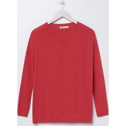 Lekki bawełniany sweter - Pomarańczowy. Pomarańczowe swetry damskie Sinsay, s, bez wzorów, z bawełny, bez rękawów, bez kaptura. Za 39,99 zł.