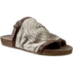 Buty damskie: Japonki VENEZIA - 4051 Bianco/Caffe