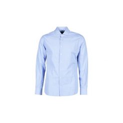 Koszule z długim rękawem Hackett HOUNDS TOOTH MULTI. Niebieskie koszule męskie Hackett, s, bez wzorów, bez kołnierzyka, z długim rękawem. Za 370,30 zł.