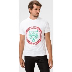 Philipp Plein Sport Tiger Koszulka Biały. Białe podkoszulki męskie Philipp Plein Sport, xl, z haftami, z elastanu, z krótkim rękawem. Za 698,95 zł.