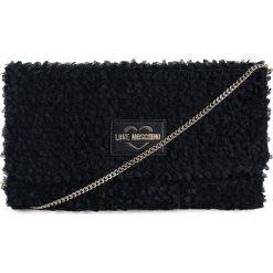 Torebka Love Moschino. Czarne nerki damskie Love Moschino, bez wzorów, z materiału, bez dodatków. Za 239,00 zł.