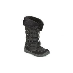 Śniegowce Dziecko Primigi MATRIX GORE-TEX. Czarne kozaki dziewczęce marki Primigi, bez wzorów, z gore-texu, bez obcasa. Za 343,20 zł.