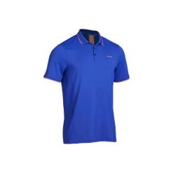 Koszulka polo tenis DRY 500 męska. Niebieskie koszulki męskie ARTENGO, xl, bez wzorów, z elastanu, sportowe, bez rękawów. Za 49,99 zł.