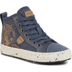 Sneakersy GEOX - J Alonisso B. F J022CF 010CL C4002 M Navy. Niebieskie trampki chłopięce Geox, bez wzorów, ze skóry, bez zapięcia. W wyprzedaży za 249,00 zł.