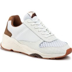 Sneakersy PEPE JEANS - Harlow New PLS30945 White 800. Białe półbuty damskie Pepe Jeans, bez wzorów, z jeansu, bez obcasa, na płaskiej podeszwie, bez zapięcia. W wyprzedaży za 319,00 zł.