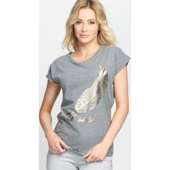Bluzki damskie: Ciemnoszara Bluzka Golden Feather