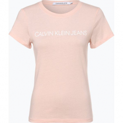 Calvin Klein Jeans - T-shirt damski, różowy. Czerwone t-shirty damskie Calvin Klein Jeans, z jeansu. Za 129,95 zł.