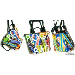 1285 art MIMA bag SHOR & Szymon Kurpiewski print. Szare torebki klasyczne damskie marki Pakamera, w paski, biznesowe, przez ramię, bez dodatków. Za 359,00 zł.