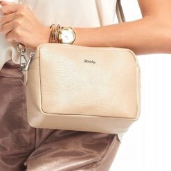 Torebka damska listonoszka skórzana Rovicky beżowa - Beż. Brązowe kuferki damskie ROVICKY, na co dzień, w paski, z jeansu, eleganckie, bez dodatków. Za 155,99 zł.