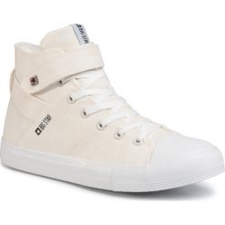 Trampki BIG STAR - FF174140 White. Białe półbuty męskie BIG STAR, bez wzorów, z gumy, retro, bez zapięcia. W wyprzedaży za 119,00 zł.