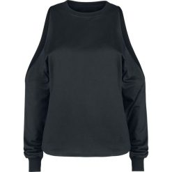 Bluzy damskie: Forplay Schulterfreies Sweatshirt Bluza damska czarny