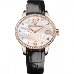 RABAT ZEGAREK GIRARD PERREGAUX CAT'S EYE SMALL SECONDS 80484D52A763-BK6B. Różowe zegarki damskie GIRARD-PERREGAUX, złote. W wyprzedaży za 80690,00 zł.