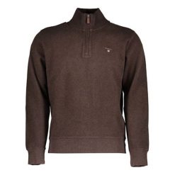Golfy męskie: Sweter w kolorze brązowym