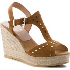 Espadryle KANNA - KV8126 Ante Camel. Pomarańczowe espadryle damskie Kanna, bez wzorów, ze skóry, bez obcasa, na obcasie. W wyprzedaży za 259,00 zł.