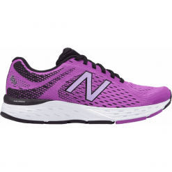 New Balance W680v6 - W680LP6. Fioletowe buty sportowe damskie New Balance, bez wzorów, z gumy, tenisowe. W wyprzedaży za 329,99 zł.