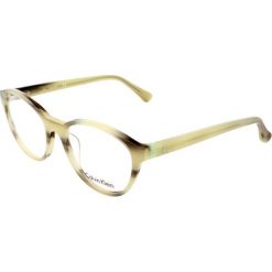 Oprawki "CK5881" w kolorze beżowym. Brązowe okulary przeciwsłoneczne damskie Calvin Klein. W wyprzedaży za 149,95 zł.