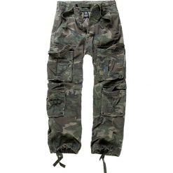 Brandit Pure Vintage Trousers Spodnie kamuflaż Woodland. Szare spodnie męskie marki Brandit, xl, bez wzorów, vintage, długie. Za 224,90 zł.