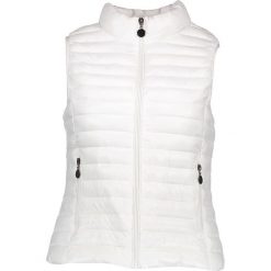 Kamizelka w kolorze białym. Białe kamizelki damskie marki Cashmere & Jackets, s, bez wzorów, bez kaptura. W wyprzedaży za 162,95 zł.
