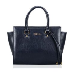 SKÓRZANA TORBA DO RĘKI FELICE GOLD GATTO GRANAT. Niebieskie torby na laptopa FeliceGold, w paski, z bawełny, biznesowe. Za 399,00 zł.