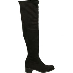 Kozaki - MINA141 CS NE. Czarne buty zimowe damskie marki Venezia, z materiału, na obcasie. Za 379,00 zł.