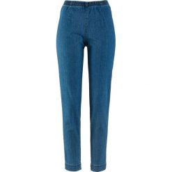 Legginsy dżinsowe "SKINNY" bonprix niebieski "stone”. Niebieskie jeansy damskie bonprix. Za 74,99 zł.
