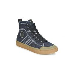 Buty Diesel S-ASTICO MID LACE. Niebieskie trampki męskie Diesel, bez wzorów, bez zapięcia. Za 449,00 zł.